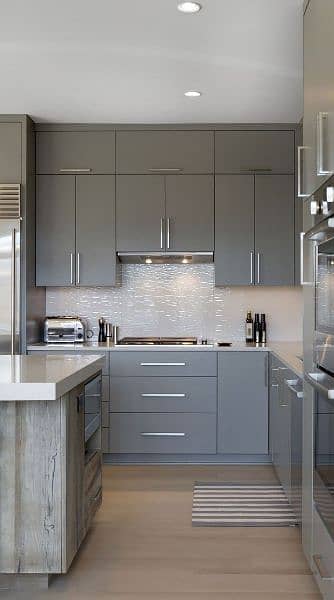 kitchen work & Wall drap cabin & Media wall &tv rack new design 3