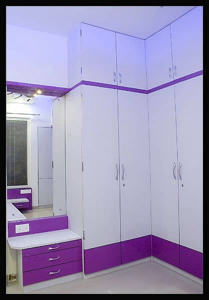 kitchen work & Wall drap cabin & Media wall &tv rack new design 10