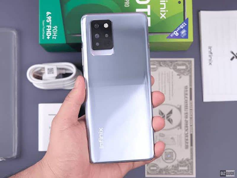 note 10 pro 8 128  lush phone with box charger 3