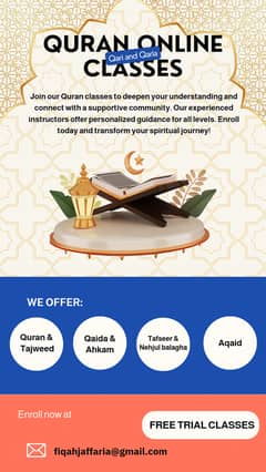 Online Quran classes for Fiqah-e-jaffaria students