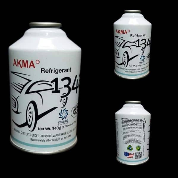 car AC gas can r134a honeywell and akma gas kain 1