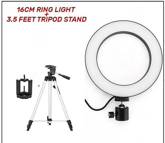 Ring light with three different lights 1
