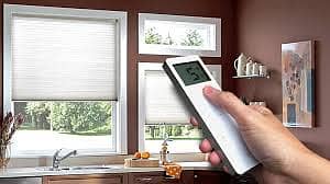 automatic remote control blinds roller blinds curtain track window 8