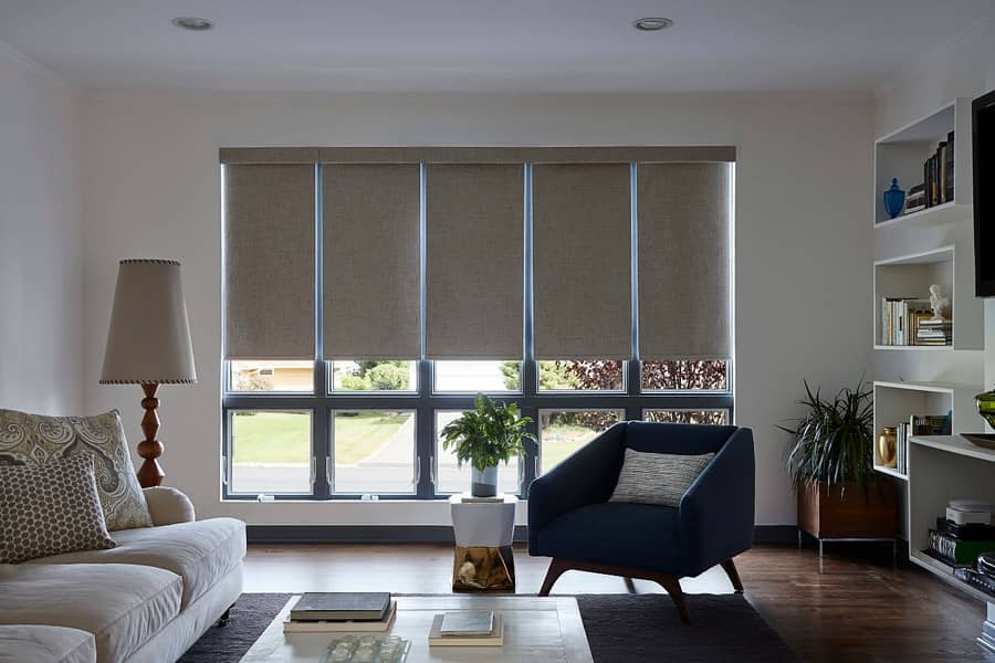 automatic remote control blinds roller blinds curtain track window 17