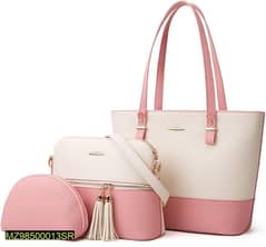 3 PCs Retro Style Handbag for women