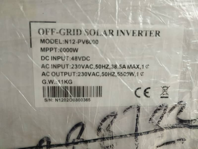 Dongjin PV6000 Off Grid Hybrid Solar Inverter 1 Year warranty Box Pack 2