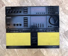 Panasonic amplifier, deck, dack, tape good condition with remote 0