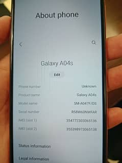 Samsung Galaxy A04s  (4GB 64GB) 0