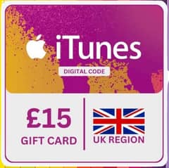 iTunes Gift Card £15 - UK region