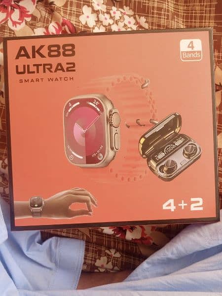 Ak 88 ULTRA 2 smart watch with M10 tvs wireless blutooth 0