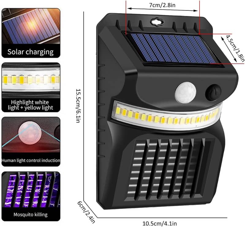 Solar Lights for Outdoors, 3 Modes, Waterproof IP65 with Motion Sensor 1