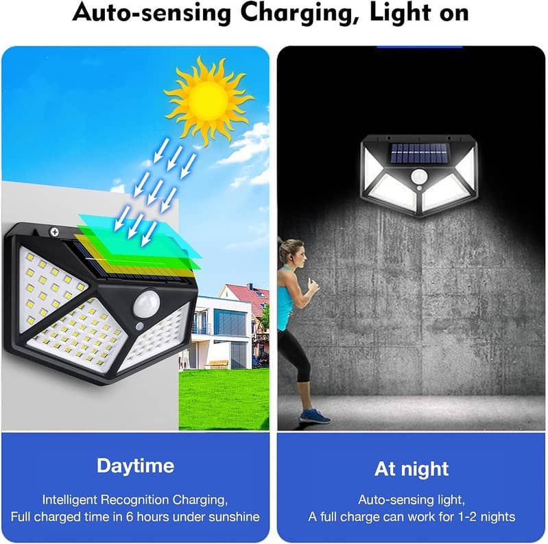 Solar Lights for Outdoors, 3 Modes, Waterproof IP65 with Motion Sensor 15