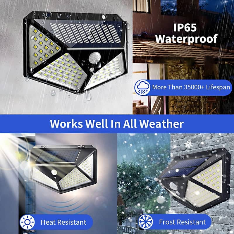 4 Pack Solar Outdoor Ground Buried Light,(White+Blue 14