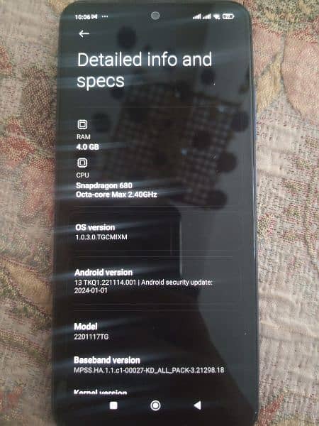 Redmi Note 11 4+2 /128 with Original Fast Charger and Box 7