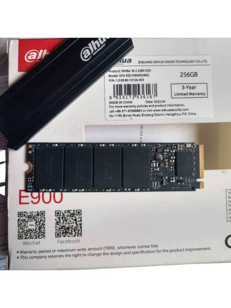 Dahua 256GB E900N NVMe M. 2 SSD 03463512069 1