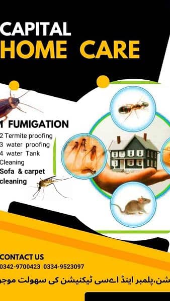 Termit/ Fumigation spray/ sofa & water tank cleaning 2