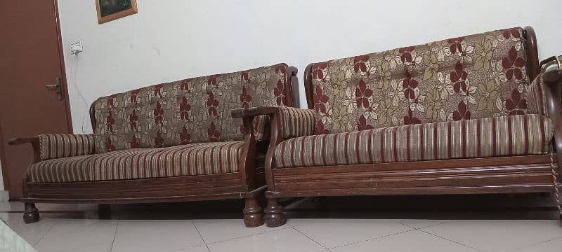 sofa set/setti/5 seater sofa/wooden sofa/study table/center table 2