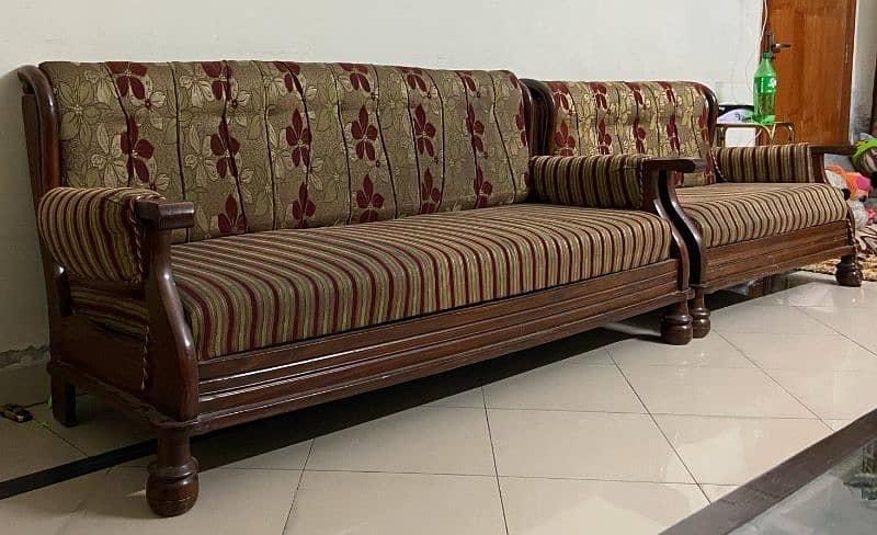 sofa set/setti/5 seater sofa/wooden sofa/study table/center table 3