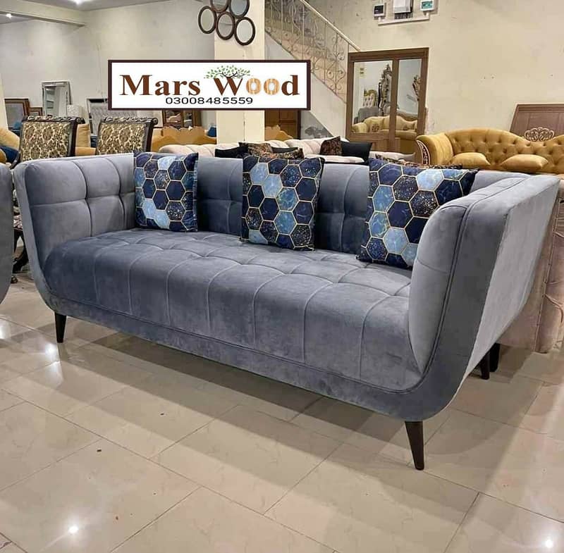 sofa set  / 6 seater sofa set / wooden sofa 3