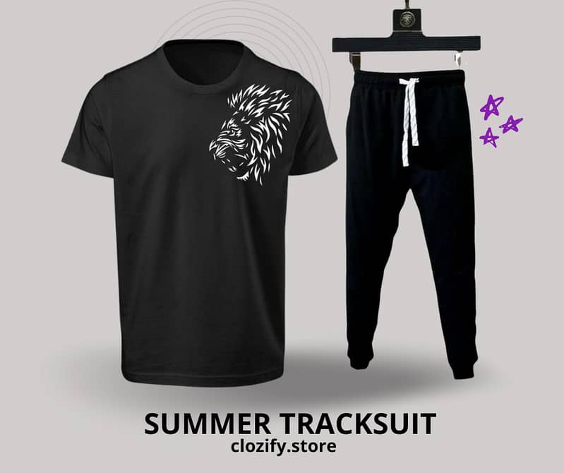 TRACKSUIT - Summer Printed Tracksuit For Men & Boys - Soft 0