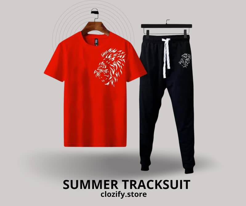 TRACKSUIT - Summer Printed Tracksuit For Men & Boys - Soft 1