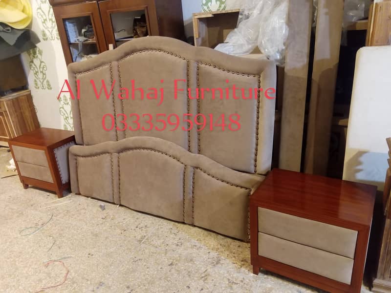 Bed Set /Wooden Bed/Poshish Bed se/Side Table /Dressing/Furniture 3