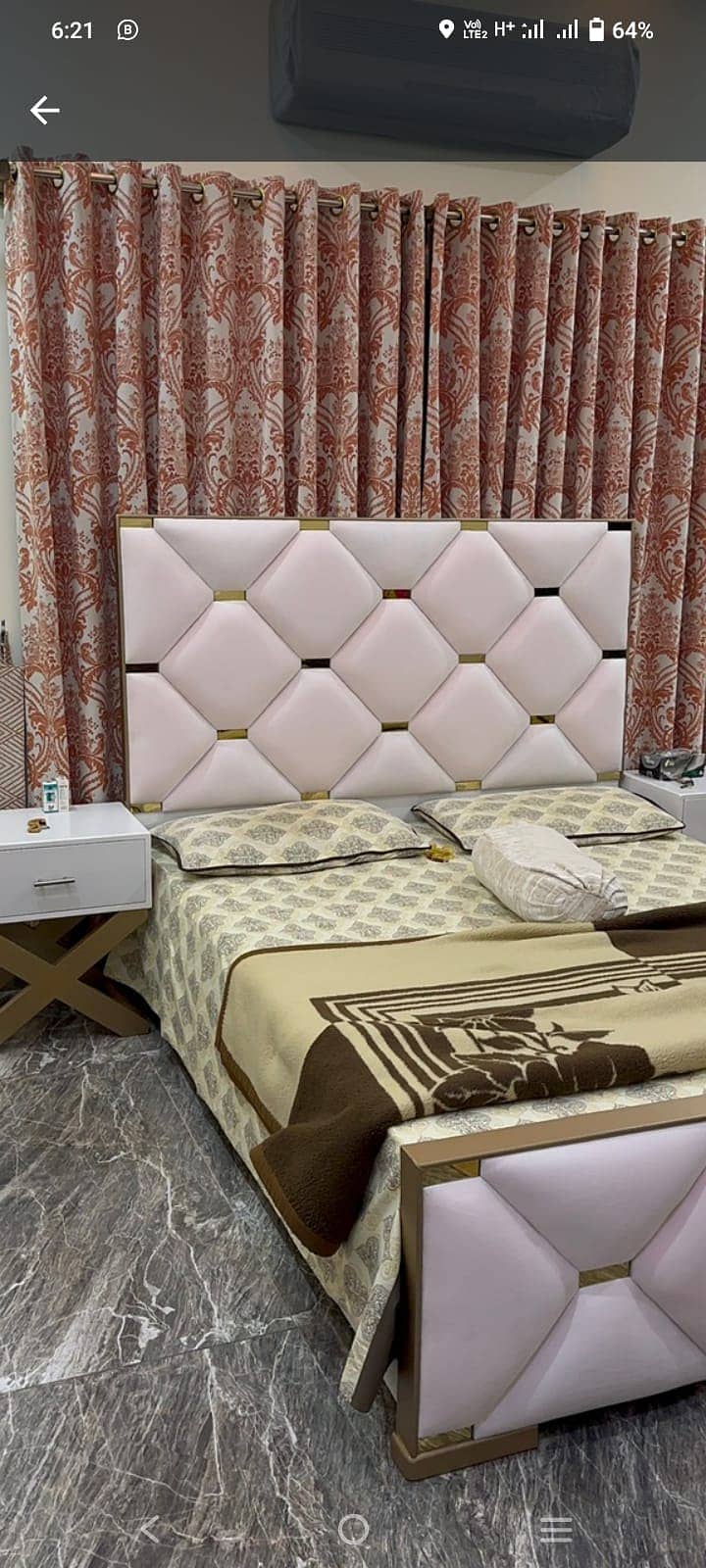 Bed Set /Wooden Bed/Poshish Bed se/Side Table /Dressing/Furniture 16