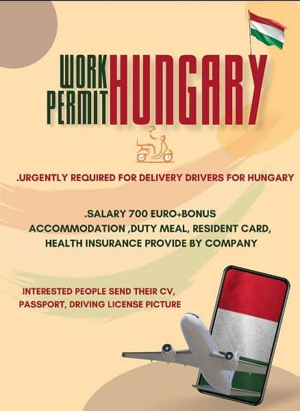 Hungry and Romania work permit visa available 1