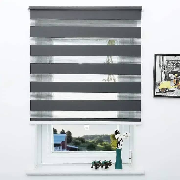 window roller blinds - save your AC Cooling, Sun heat blocker blinds 4