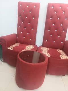 Sofa set/ high back /coffee chairs /with coffee table