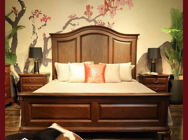 sheshamam wood best quality bed set 2