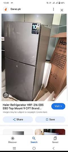 Haier ka refrigerator brand new for sale