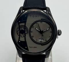 stainless steel analog watch+delivery free