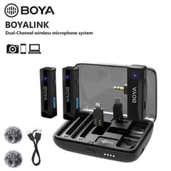 BOYA LINK BOYALINK Wireless Lavalier Lapel Mic For IPhone Android cam