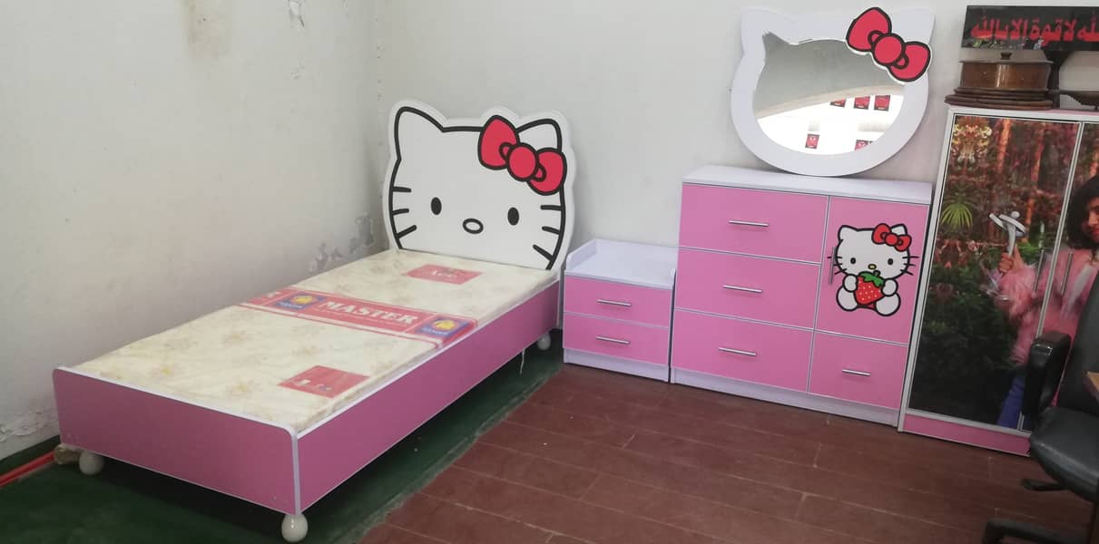 Hello Kitty Single Bed for Girls, New Style Kids Beds By Furnisho 2