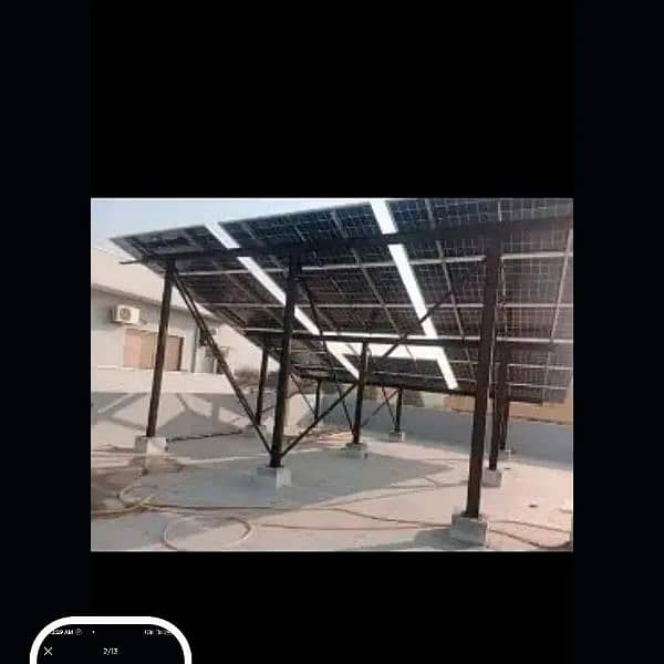 Elevated Solar Structure customized Guarder Work 14 rup watt 1