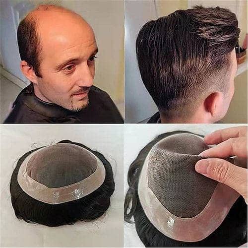 Men wig imported quality hair patch _hair unit(0'3'0'6'4'2'3'9'1'0'1) 5