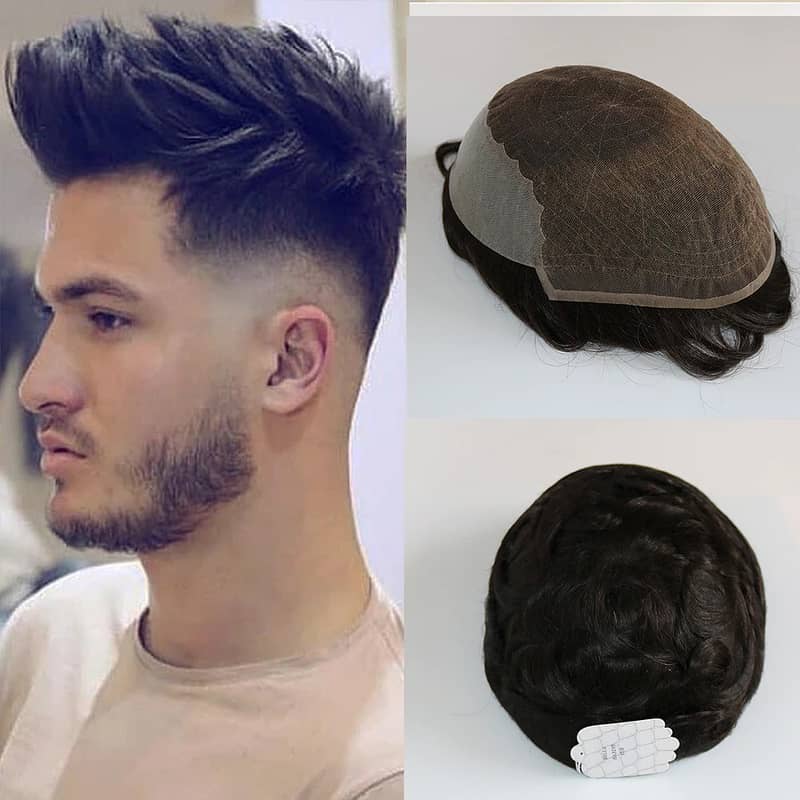 Men wig imported quality hair patch _hair unit(0'3'0'6'4'2'3'9'1'0'1) 14