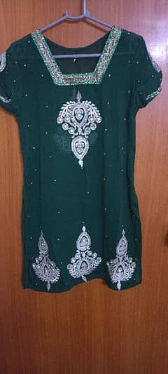 hand work dress