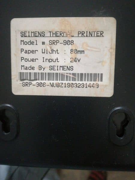Seimens thermal printer model # SRP 908 2