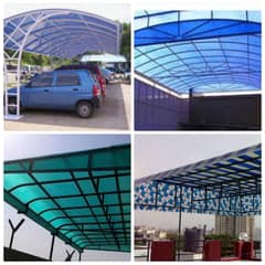 fiber glass shades Animal shelter - fiberglass conopy parking shades