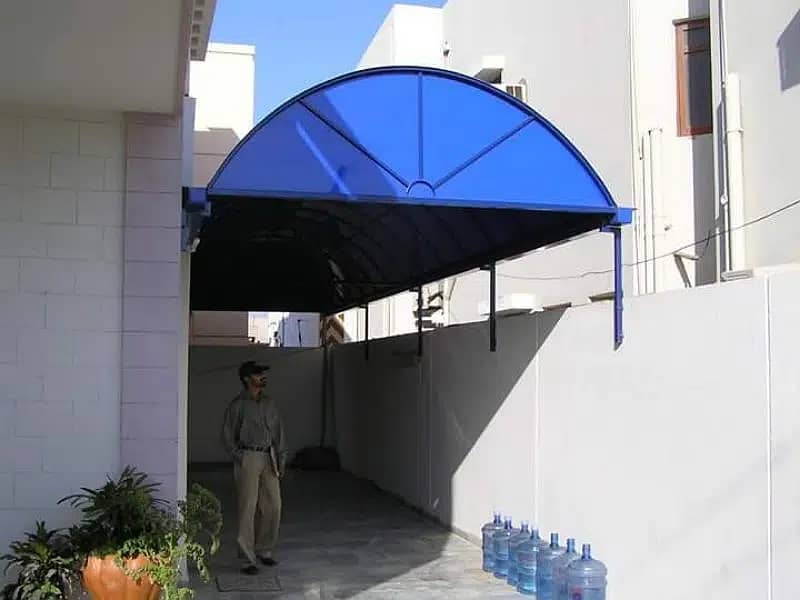 fiber glass shades Animal shelter - fiberglass conopy parking shades 5