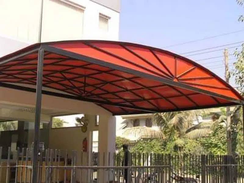 fiber glass shades Animal shelter - fiberglass conopy parking shades 8