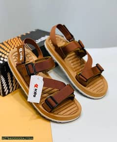 Men's Rexine Casual Sandals , Brown