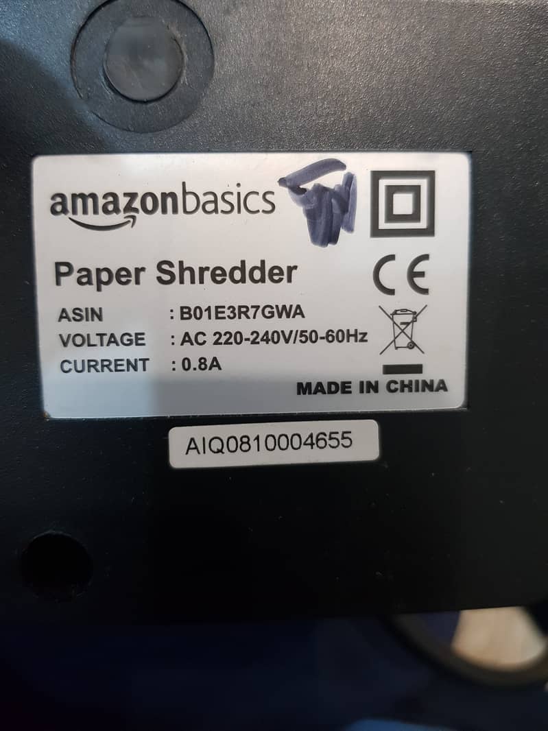 Paper Shredder AMAZON 8