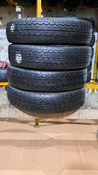 4Tyres Set 145R12 LT 6PR Dunlop Japan Just Like Brand New Condition 0