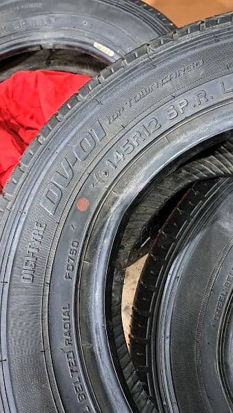 4Tyres Set 145R12 LT 6PR Dunlop Japan Just Like Brand New Condition 2