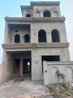 5 Marla Triple Storey Grey Structure House Back Of 10 Marla And Nearby Theme Park For Sale In Overseas Block Park View City Lahore