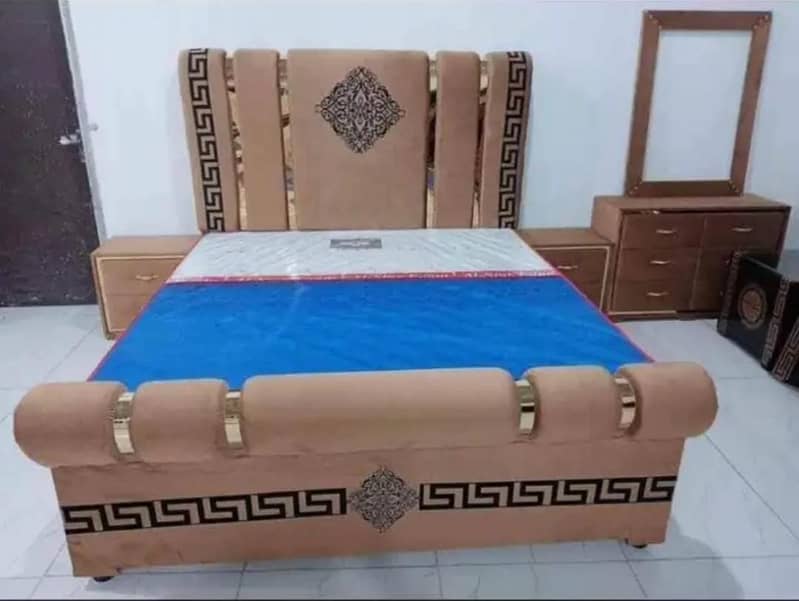 Poshish bed/bed set/bed for sale/king size bed/double bed/furniture 5