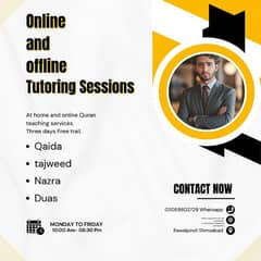 Online Quran teaching services for kids and old people at home.